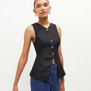 Reformation Aspen Linen Top